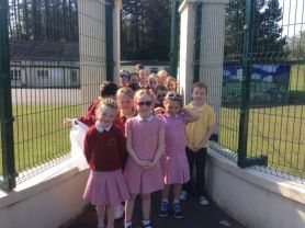 Primary 3 and 4 on their Summer nature walk