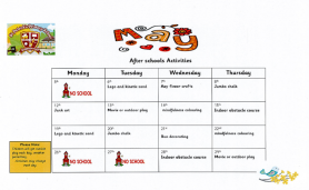 Afterschool Activities for May